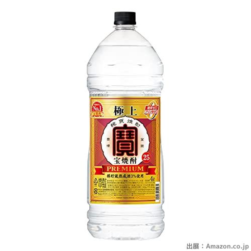 宝酒造 極上 宝焼酎 エコペット [ 焼酎 25度 千葉県 4000ml ]