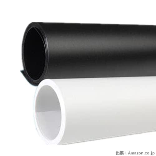 PVC 背景紙 商品 小物 撮影 白 黒 つや消し 光沢　両面バックペーパー　ミ