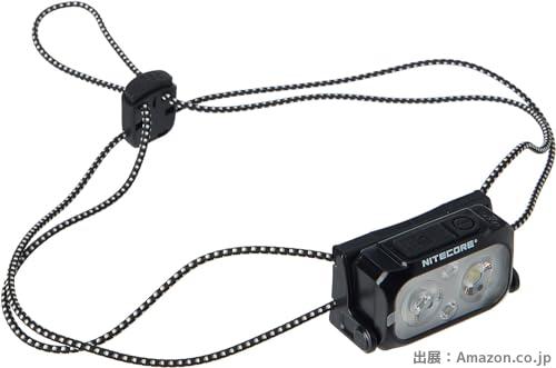 NITECORE NU25 UL 400ルーメン 超軽量 充電式ヘッドライト USB-C充電ケーブル付属