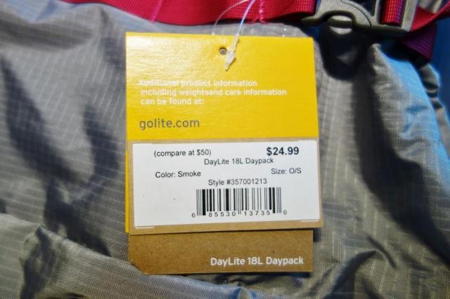 DayLite 18L Daypack $24.99 もともとは$50