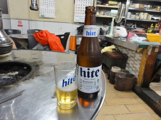 韓国で日本人の口に合うビールはHiteだと思う。