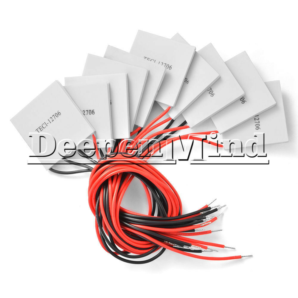 5PCS TEC1-12706 Heatsink Thermoelectric Cooler Cooling Peltier Plate Module