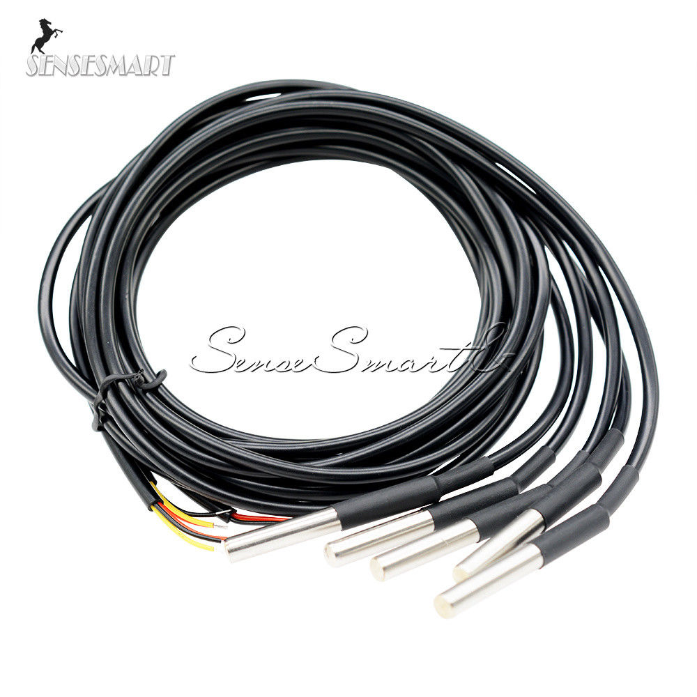 1/2/5/10 PCS New 1M Length Waterproof Digital Thermal Probe or Sensor DS18B20